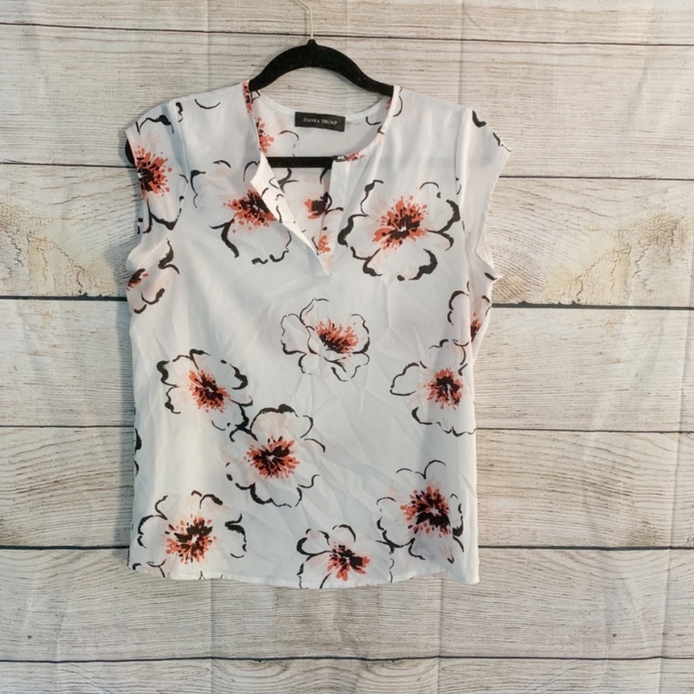 Ivanka Trump Floral Tank Top Blouse